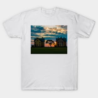 Sunset, Officer's Row, Fort Hancock, Sandy Hook, New Jersey T-Shirt